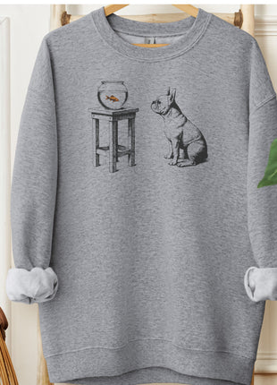 French Bulldog Frenchie Goldfish Sweatshirt