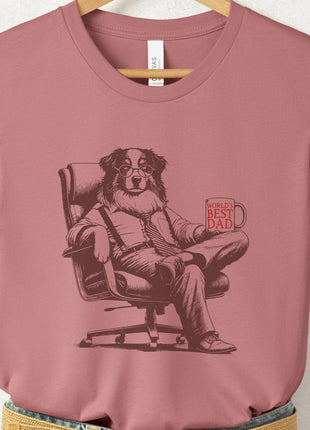 Australian Shepherd Aussie World's Best Dad Mug T-Shirt