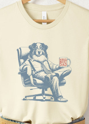 Australian Shepherd Aussie World's Best Dad Mug T-Shirt