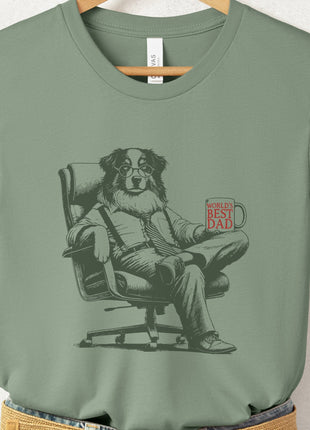 Australian Shepherd Aussie World's Best Dad Mug T-Shirt