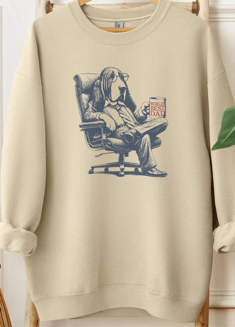 Basset Hound World's Best Dad Mug Sweatshirt