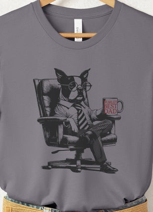 Boston Terrier World's Best Dad Mug T-Shirt