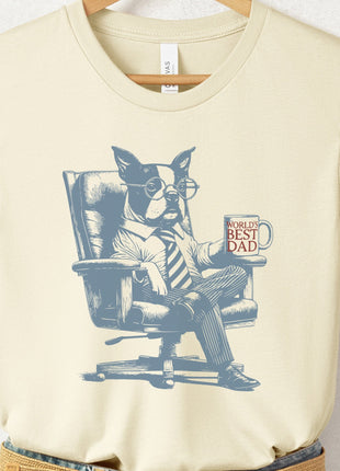 Boston Terrier World's Best Dad Mug T-Shirt