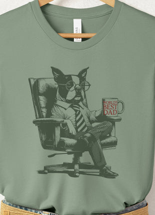 Boston Terrier World's Best Dad Mug T-Shirt