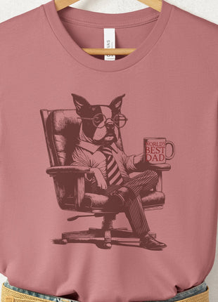 Boston Terrier World's Best Dad Mug T-Shirt