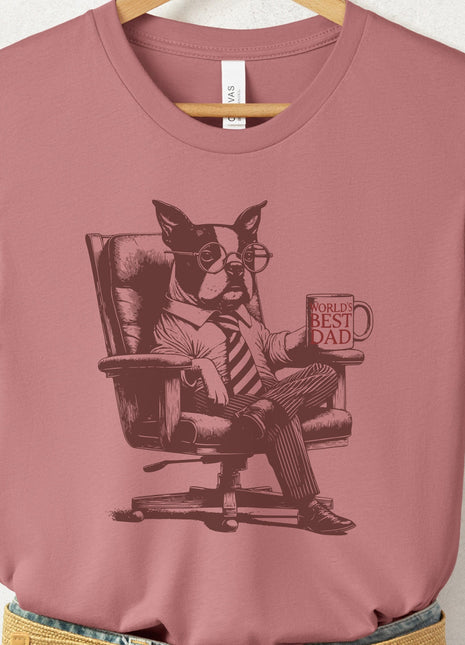 Boston Terrier World's Best Dad Mug T-Shirt