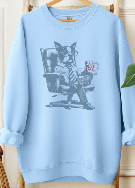 Boston Terrier World's Best Dad Mug Sweatshirt