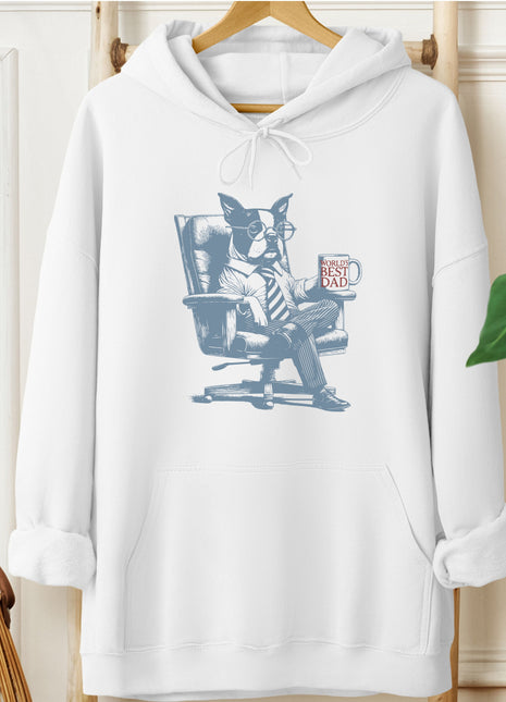 Boston Terrier World's Best Dad Mug Hoodie