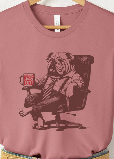 English Bulldog World's Best Dad Mug T-Shirt