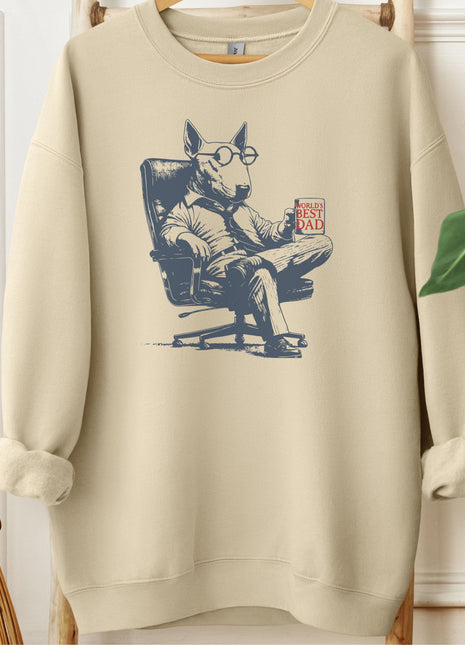 English Bull Terrier Bully World's Best Dad Mug Sweatshirt