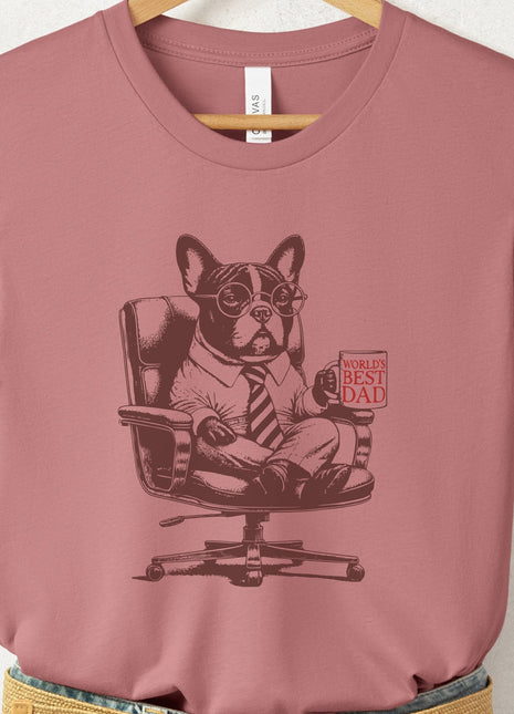 French Bulldog Frenchie World's Best Dad Mug T-Shirt