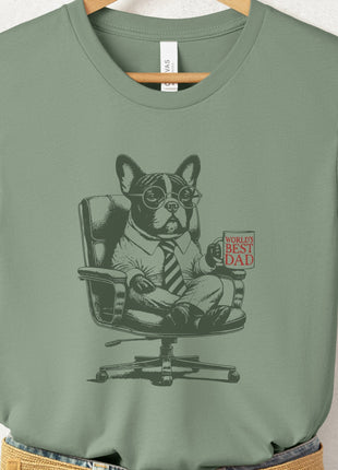 French Bulldog Frenchie World's Best Dad Mug T-Shirt