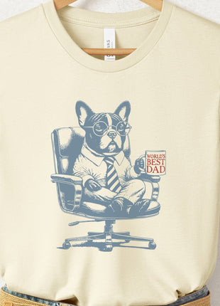 French Bulldog Frenchie World's Best Dad Mug T-Shirt