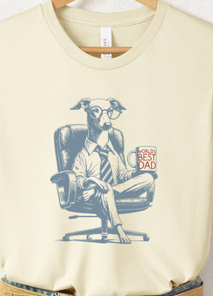 Italian Greyhound Whippet Iggy World's Best Dad Mug T-Shirt