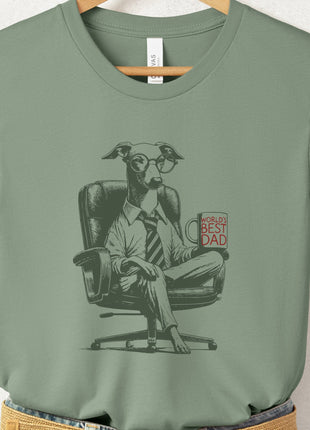 Italian Greyhound Whippet Iggy World's Best Dad Mug T-Shirt
