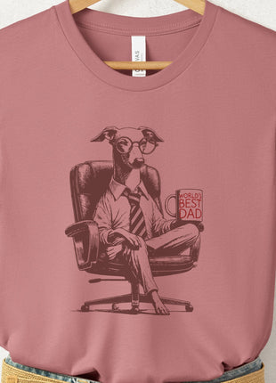 Italian Greyhound Whippet Iggy World's Best Dad Mug T-Shirt