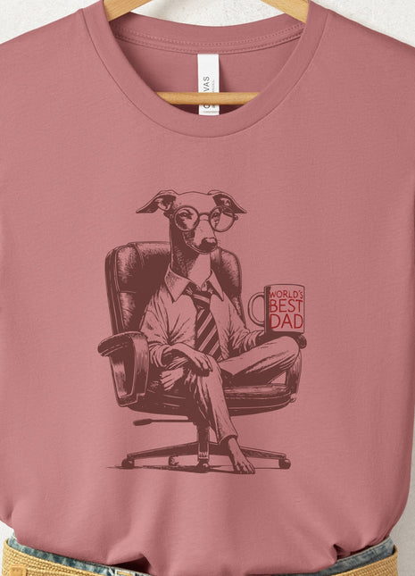 Italian Greyhound Whippet Iggy World's Best Dad Mug T-Shirt