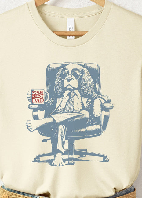 Cavalier King Charles Spaniel World's Best Dad Mug T-Shirt