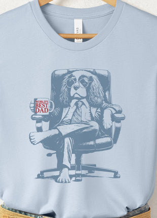Cavalier King Charles Spaniel World's Best Dad Mug T-Shirt