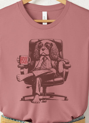 Cavalier King Charles Spaniel World's Best Dad Mug T-Shirt