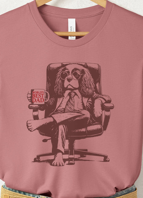 Cavalier King Charles Spaniel World's Best Dad Mug T-Shirt