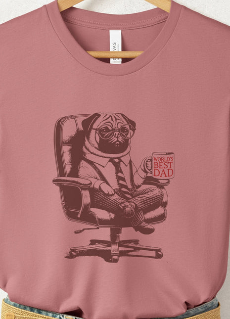 Pug World's Best Dad Mug T-Shirt