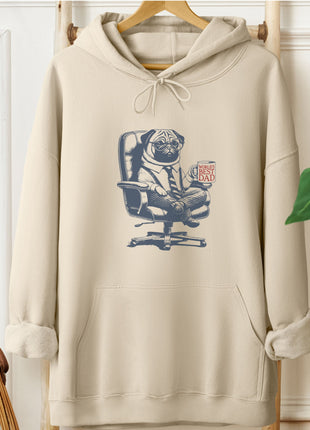 Pug World's Best Dad Mug Hoodie