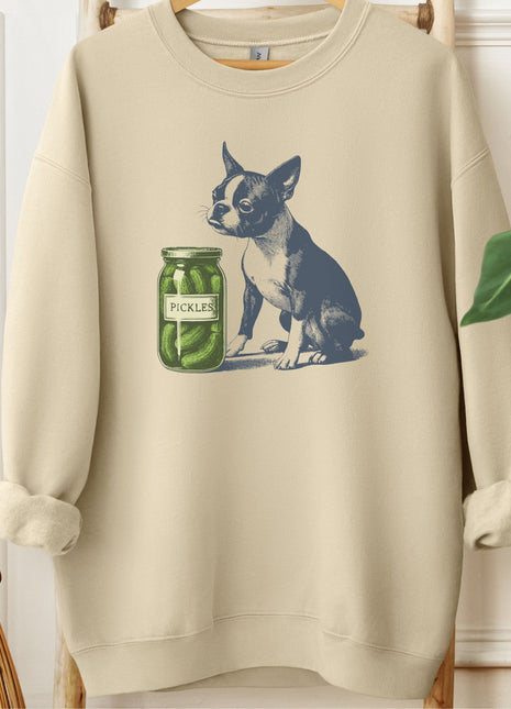 Boston Terrier Pickles Sweatshirt