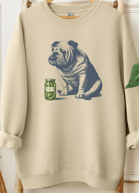 English Bulldog Pickles Sweatshirt
