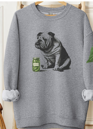 English Bulldog Pickles Sweatshirt