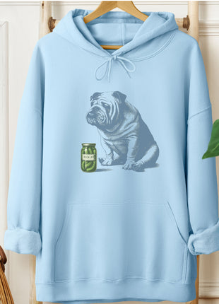 English Bulldog Pickles Hoodie