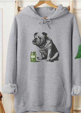 English Bulldog Pickles Hoodie