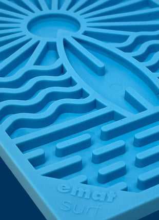 Surf's Up eMat - Small Lickmat for Dogs and Cats | Beach-Themed Design | SodaPup