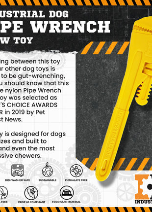 Pipe Wrench Nylon Dog Toy for Aggressive Chewers | USA Made | SodaPup