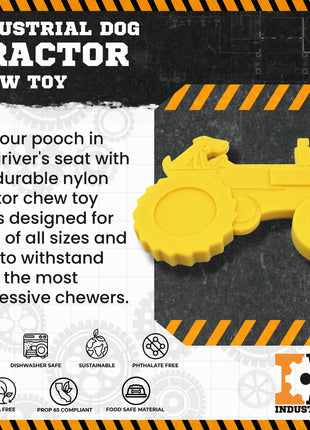 Tractor Nylon Dog Toy for Aggressive Chewers | USA Made | SodaPup