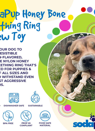 Chicken Flavored Teething Ring for Puppies & Aggressive Chewers | USA Made