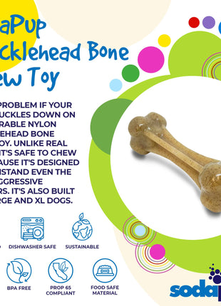 Knuckle Bone Nylon Dog Chew Toy for Aggressive Chewers | Made in USA