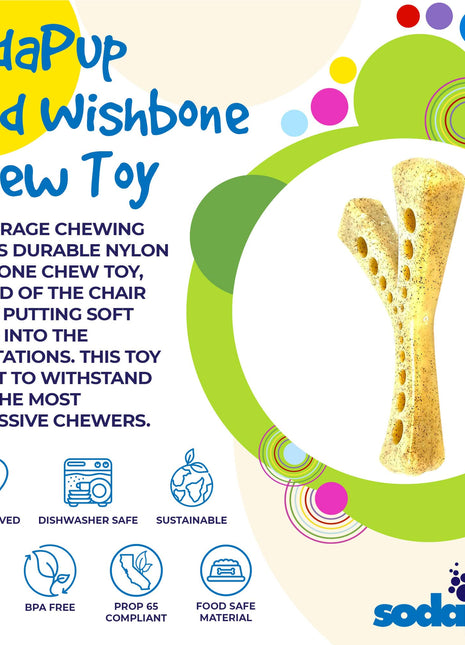 MOD Wishbone Nylon Dog Chew Toy for Aggressive Chewers | USA Made