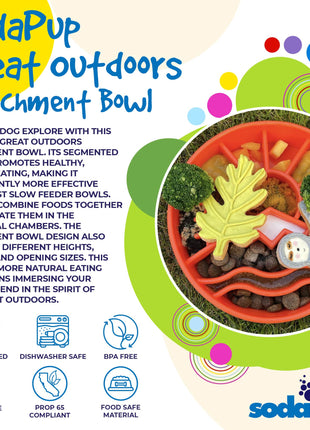 Great Outdoors eBowl - Slow Feeder Dog Bowl & Enrichment | USA Made