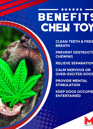 Colorado Maple Leaf Nylon Dog Chew Toy for Aggressive Chewers | USA Made