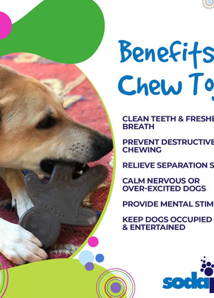 Gingerbread Man Nylon Dog Chew Toy for Aggressive Chewers | USA Made