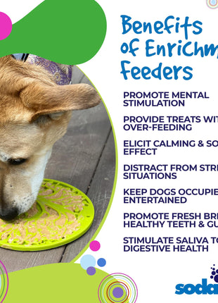 Tree of Life eMat - Enrichment Lick Mat For Dogs and Cats - With Suction Cups | Tree Design | USA Made