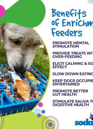 Waiting Dogs eTray - Shallow Slow Feeder Bowl for Enrichment | USA Made