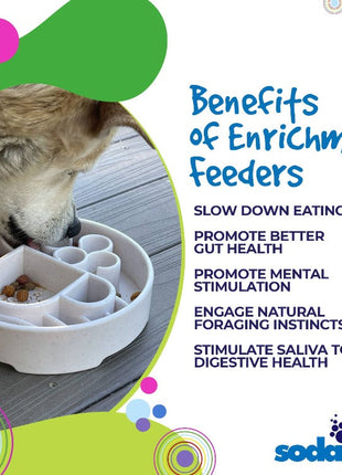 Java eBowl Deep Slow Feeder Dog Bowl for Enrichment | USA Made