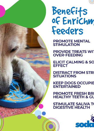 Air Nylon eCoin Lick Mat for Dogs - Durable Enrichment Toy | SodaPup