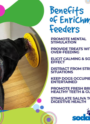 Rubber Duckies emat - Enrichment Lick Mat for Dogs and Cats - with Suction Cups | Bath Time Design | SodaPup USA Made
