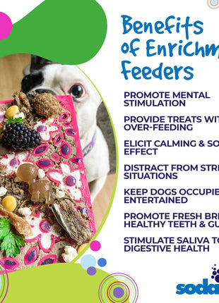 Flower Power emat - Enrichment Lick Mat for Dogs and Cats | Flower Design | USA Made