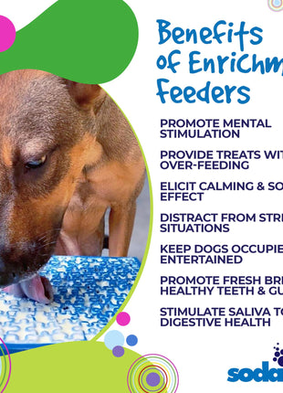 Jigsaw Puzzle eMat - Enrichment Lick Mat for Dogs and Cats | eMat Enrichment Toy for Anxiety Relief | USA Made