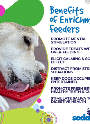 "Peace" Christmas Tree emat - Enrichment Lick Mat for Dogs and Cats | Christmas Tree design | SodaPup