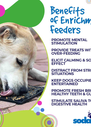 Zombie eMat - Enrichment Lick Mat for Dogs and Cats | Halloween Skull Design | SodaPup